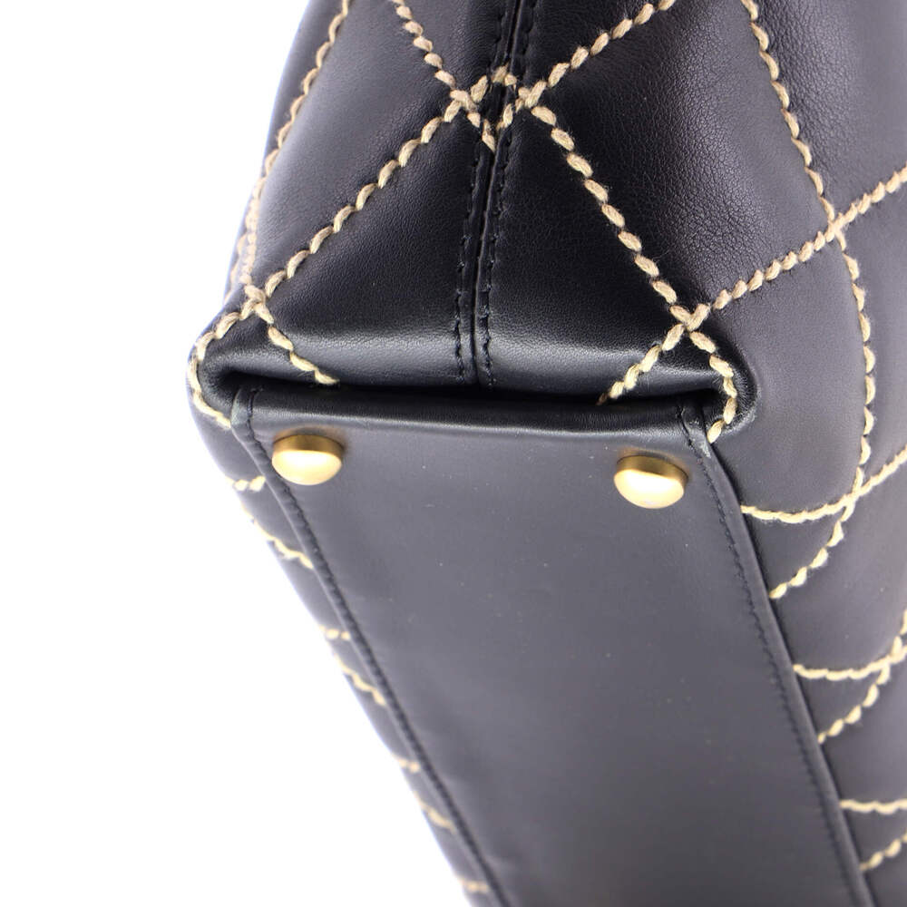 Chanel Surpique Tote Quilted Leather #248475C16B - Picture 6 of 7